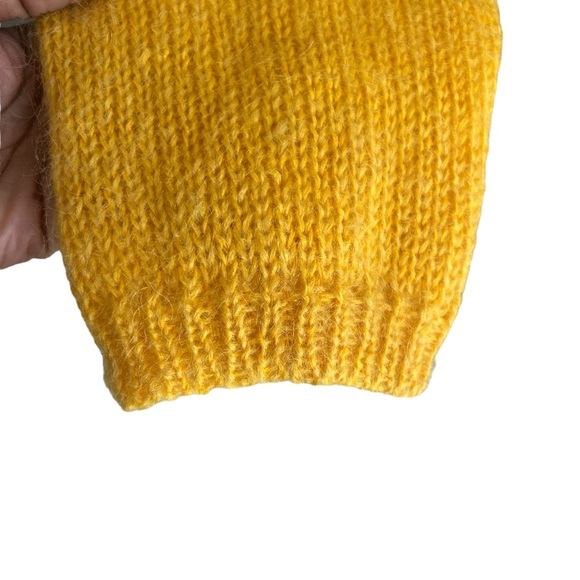 C’EST CITY MOHAIR & ACRYLIC V-NECK SWEATER TUNIC LENGTH NEW TAGS MEDIUM VINTAGE - Picture 4 of 10